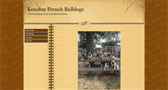 Desktop Screenshot of kenstonfrenchies.com